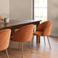 Dining Chair - Upholstered in Velvet - Backrest with Pattern - Evelyne