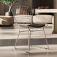 Dining Chair in Steel – Grid Design with Cushion – Lived - gallery 4