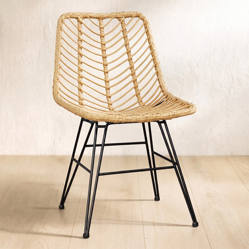Synthetic wicker dining chair - Mia