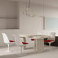 White Tulip Design Dining Chair Swivel With PP Seat And Steel Leg Imitation Leather Cushioned Comfort