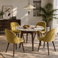 Cadeira de jantar - Estofada em veludo - Design escandinavo - Evelyne