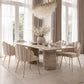Dining Chair Shell Design In Velvet Upholstery With Golden Legs Glam Modern Accent Chair