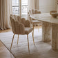 Dining Chair Shell Design In Velvet Upholstery With Golden Legs Glam Modern Accent Chair