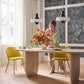 Sedia da pranzo - Rivestita in velluto - Stile scandinavo - Evelyne