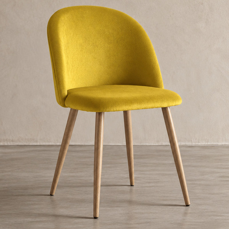 Sedia da pranzo - Rivestita in velluto - Stile scandinavo - Evelyne
