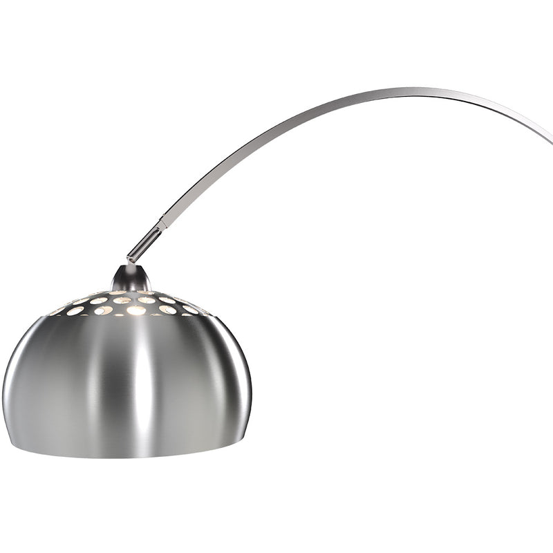 Arco Floor Lamp in Metal with Marble Base – Arko - gallery 4