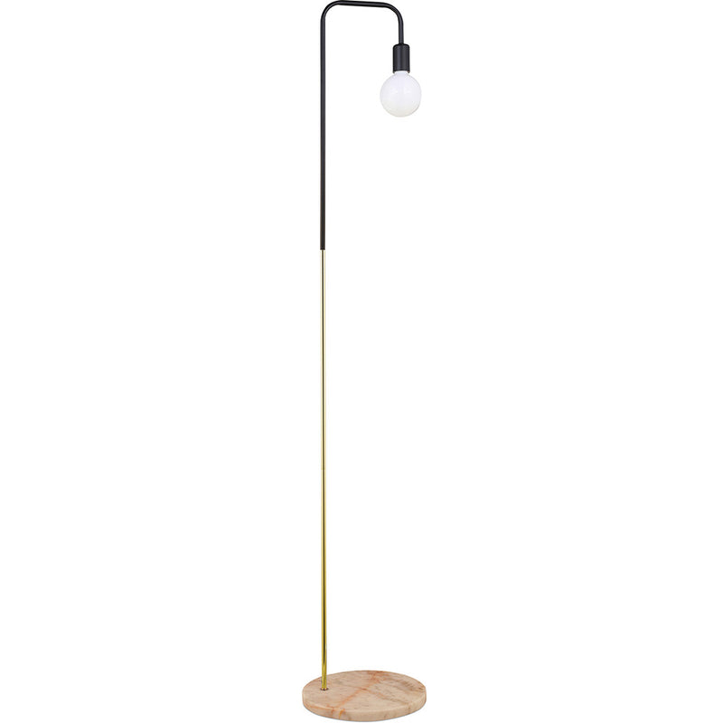 Carlo Floor Lamp Metal And Marble Tall 160cm Perfect For Living Room And Office Corner