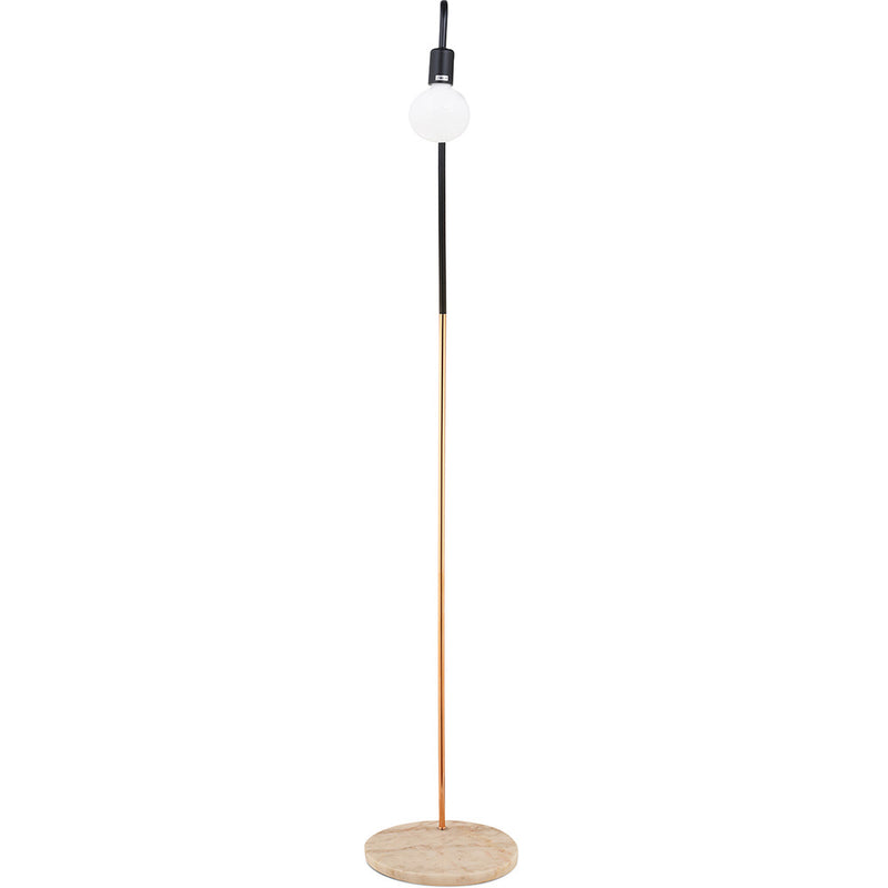 Carlo Floor Lamp Metal And Marble Tall 160cm Perfect For Living Room And Office Corner