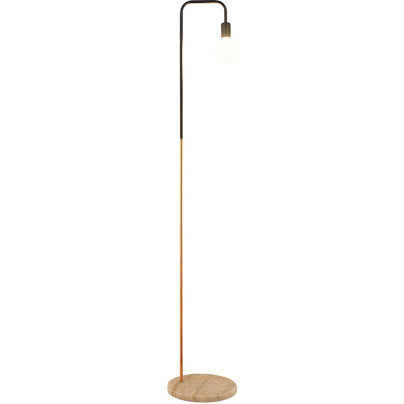 Carlo Floor Lamp Metal And Marble Tall 160cm Perfect For Living Room And Office Corner
