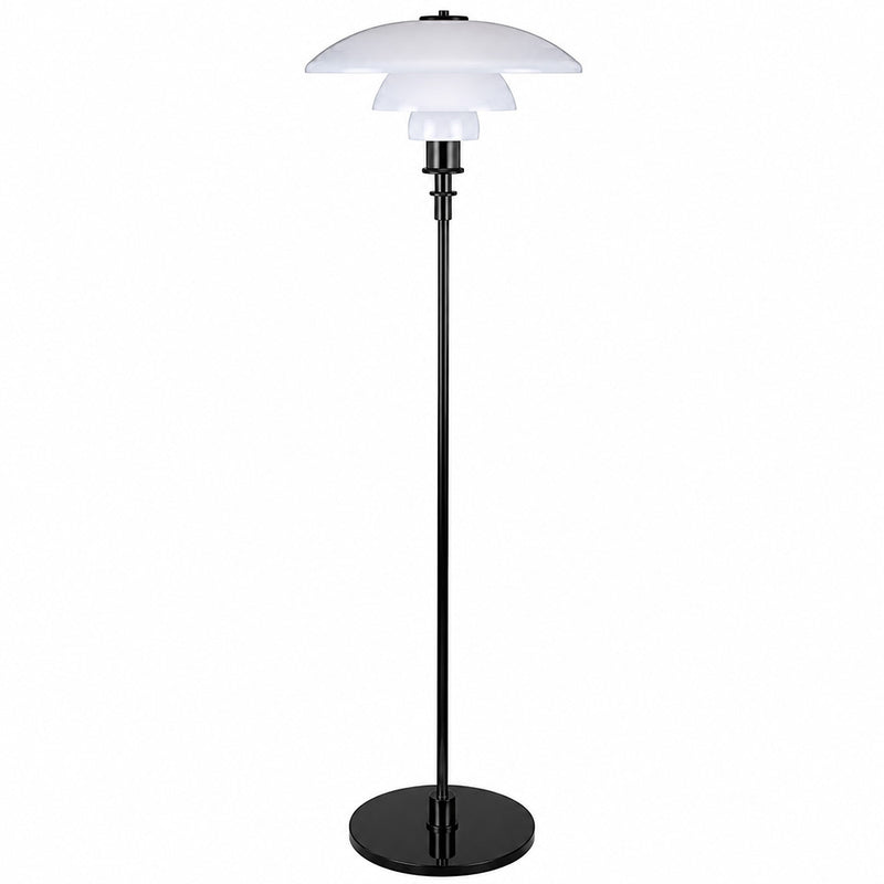 Liam vloerlamp - staal en glas