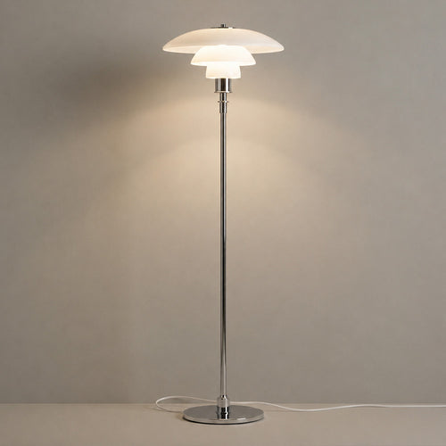 Lampadaire Liam - Acier et verre