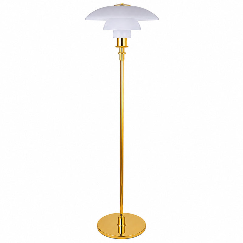 Liam vloerlamp - staal en glas