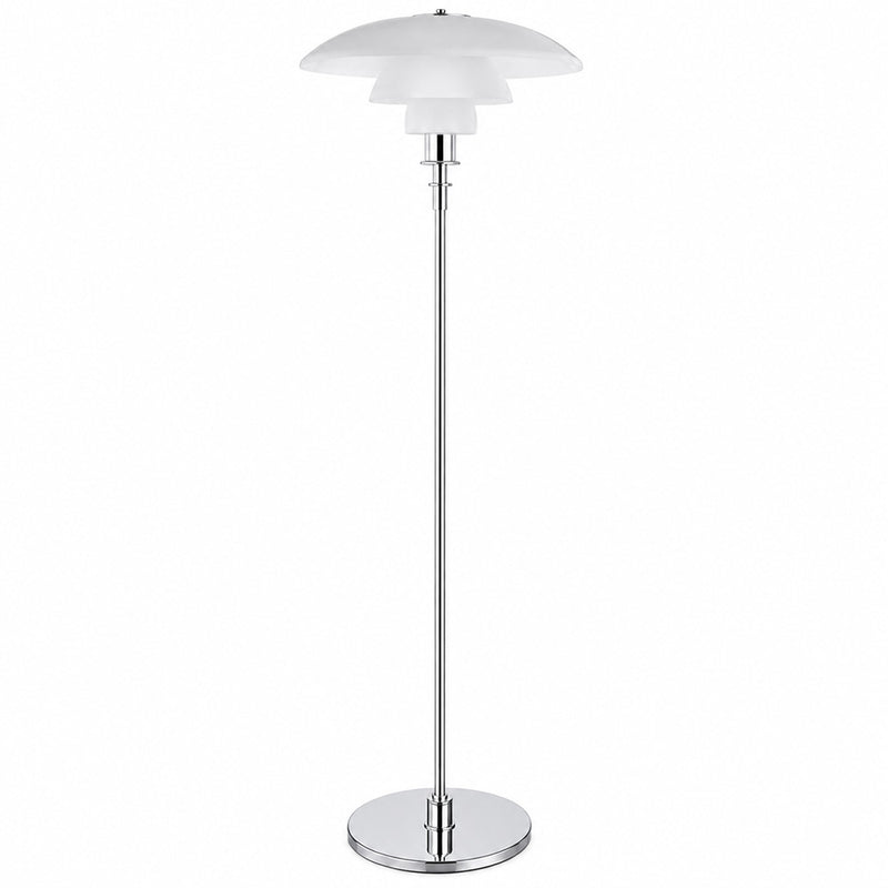 Liam vloerlamp - staal en glas
