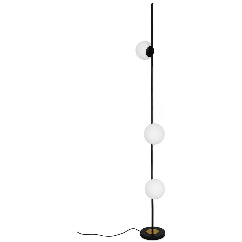 Elsie 3 Bulbs Floor Lamp - Metal and Glass - gallery 6
