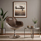 Aviator Design Swivel Armchair - Upholstered in PU - gallery 2