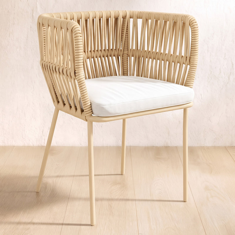 Sedia da esterno beige - Corda - Ress