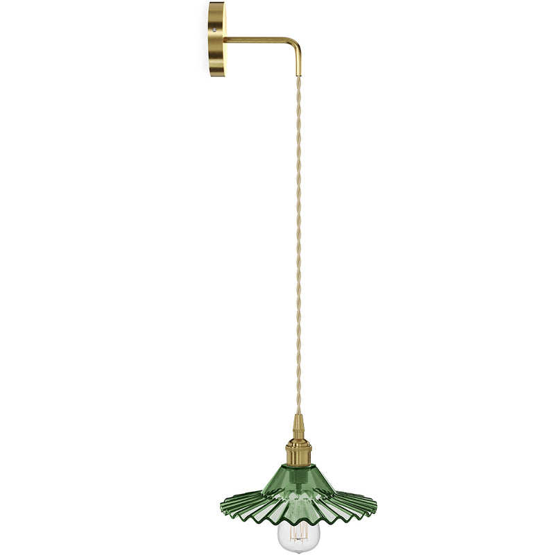 Gold metal and glass wall lamp - Scarlet - gallery 7
