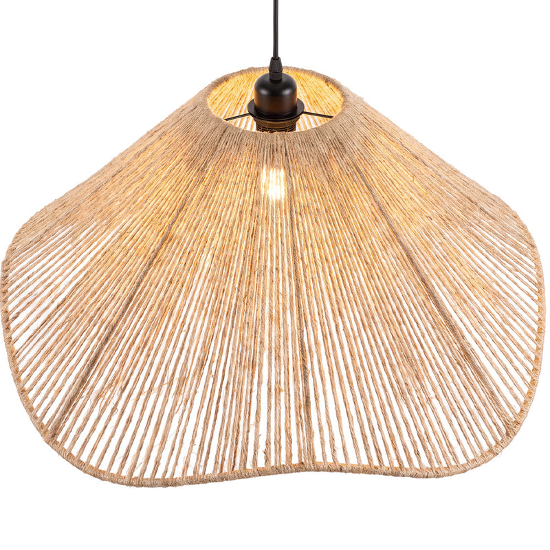 Pendant Lamp Boho Style – Handcrafted Natural Rope Lampshade - Lunah