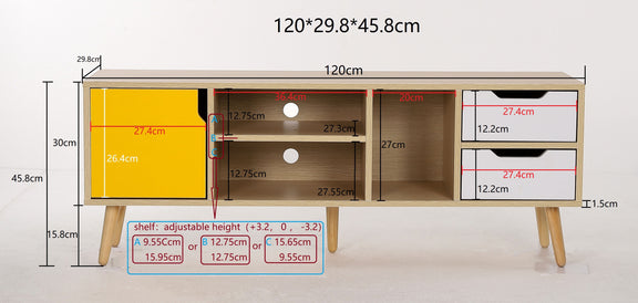 Wooden TV Stand - Scandinavian Design - Aren - gallery 6