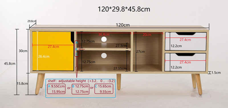 Wooden TV Stand - Scandinavian Design - Aren - gallery 6