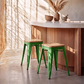 Industrial Design Bar Stool - Wood & Steel - 45cm - New Edition - Stylix