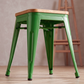 Industrial Design Bar Stool - Wood & Steel - 45cm - New Edition - Stylix