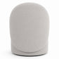 Stool Low 65 cm - Chenille Upholstered - Curved Backrest Design - Yaby