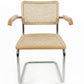 Dining Chair with Armrests - Vintage Design - Wood and Rattan - Bruna - gallery 1