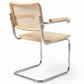 Dining Chair with Armrests - Vintage Design - Wood and Rattan - Bruna - gallery 9