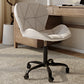 Office Chair with Wheels - Swivel Desk Chair - Upholstered in Faux Leather - Black Wito Frame