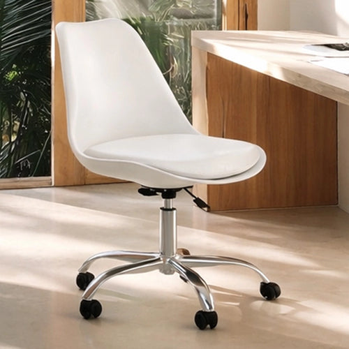 Tulip swivel office chair with wheels