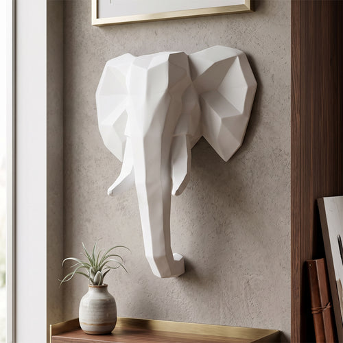 Origami Elephant Head - Resin
