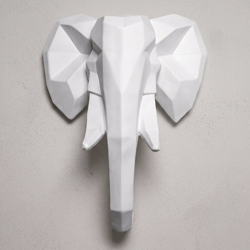 Origami Elephant Head - Resin