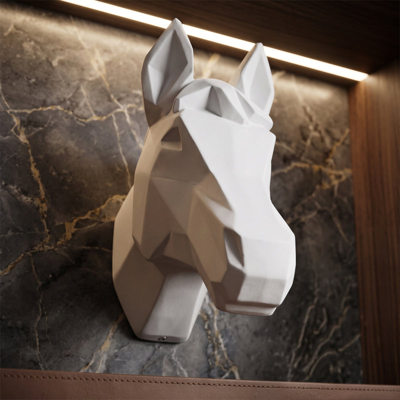 Origami-hestehoved – resin