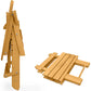 Garden Chair + Table Adirondack Wood Outdoor Furniture Set - Alana