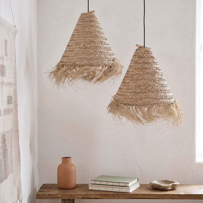 Paralume per lampada a sospensione; design boho balinese - Pitse