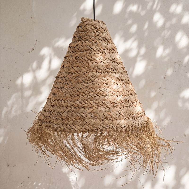 Paralume per lampada a sospensione; design boho balinese - Pitse
