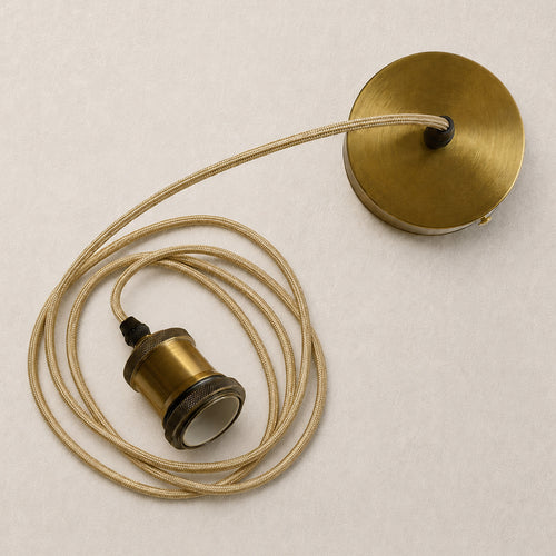 Câble de suspension en or vieilli avec hauteur réglable - Berrey