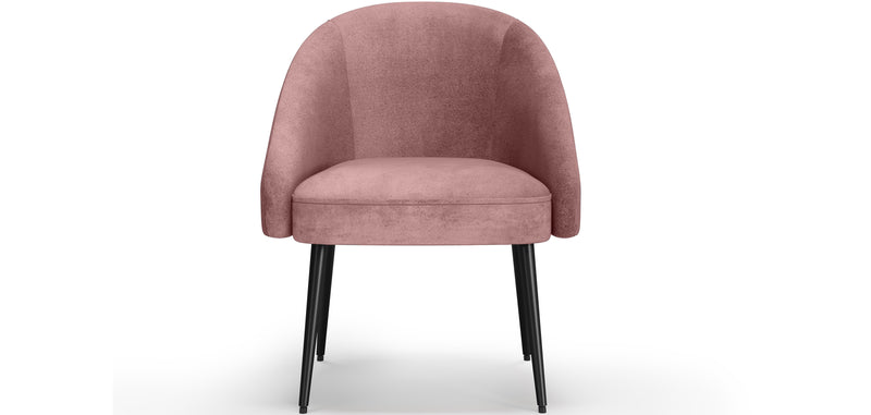 Fauteuil design - Revêtu de velours - Wasda