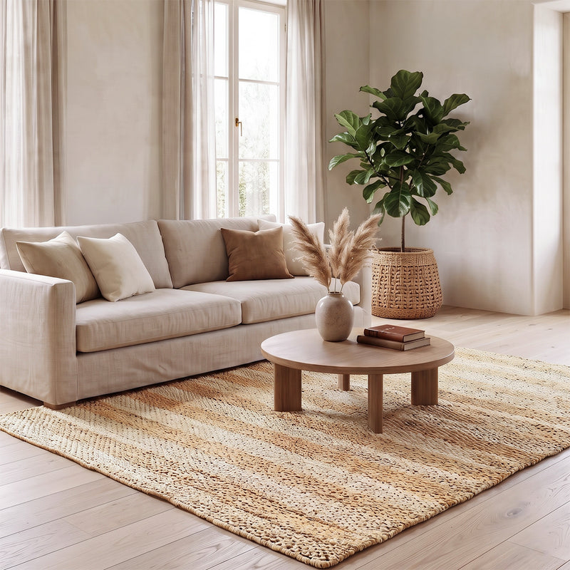 Rechthoekig jute vloerkleed - Boho Bali - 120x150 CM - Ghana