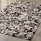 Rechthoekig vloerkleed van veganistisch leer 150 x 200 cm – Hilo