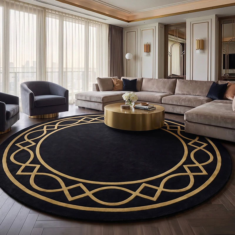 Rond wollen designvloerkleed - 230cm - Etny