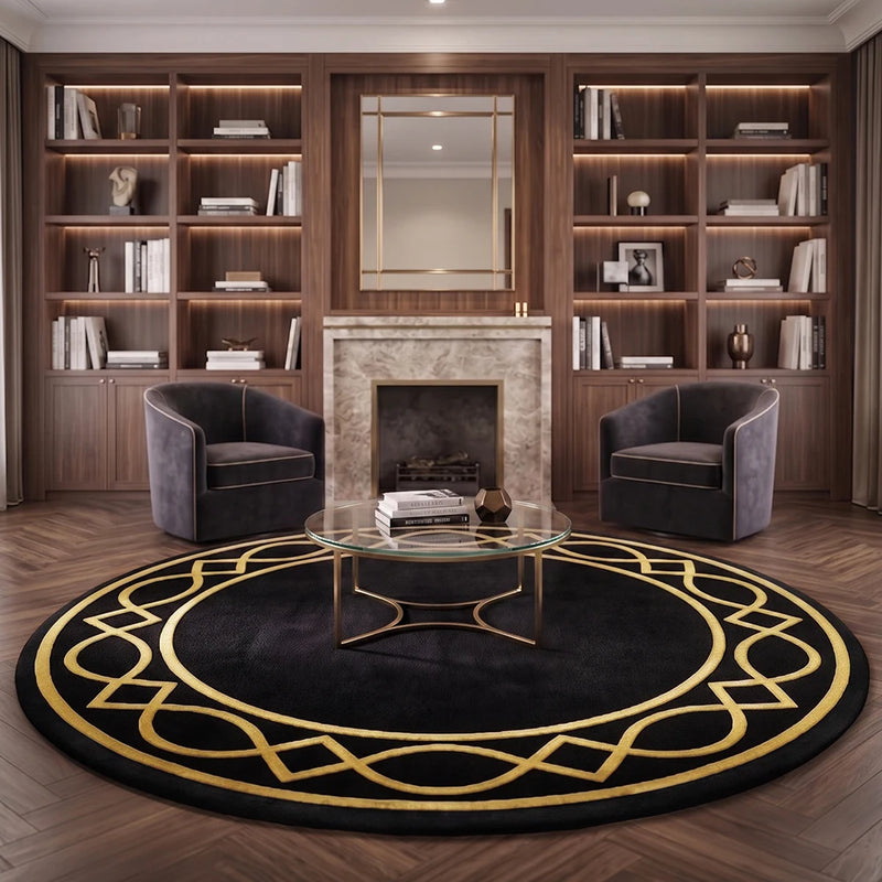 Rond wollen designvloerkleed - 230cm - Etny
