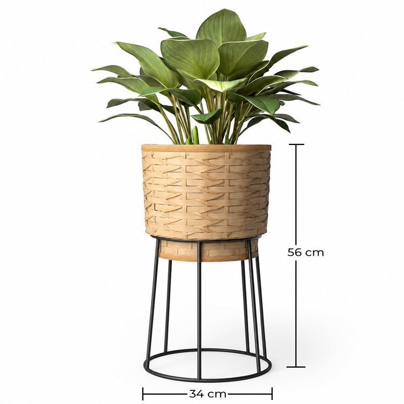 Ronde plantenbak voor op de vloer - bohemien ontwerp - Aventura