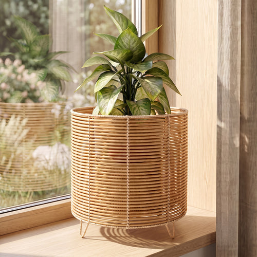Round Floor Planter - Boho Design - 28 CM - Laers
