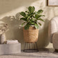 Ronde plantenbak voor op de vloer - boho-design - 46 CM - Firna