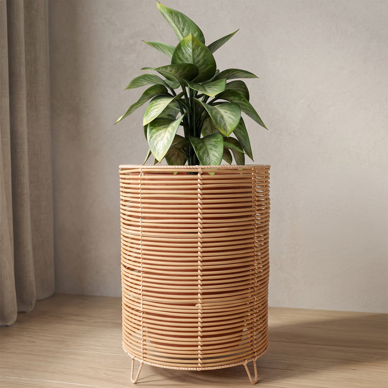 Jardinera de suelo redonda - Diseño bohemio - 46 CM - Laers