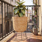 Ronde plantenbak voor op de vloer - boho-design - 46 CM - Firna