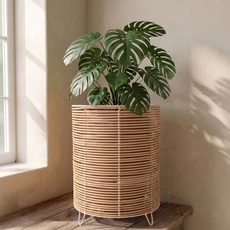 Jardinera de suelo redonda - Diseño bohemio - 46 CM - Laers