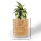 Vaso de chão redondo - design boho - 28 CM - Laers